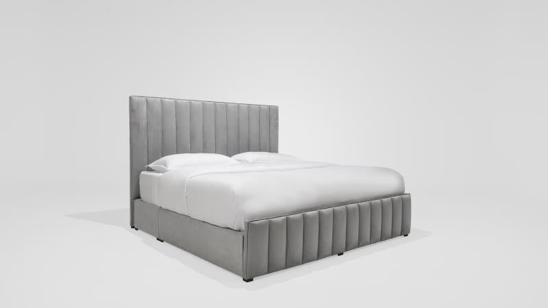 CAMA MATRIMONIAL PUNTA DE MITA TERCIOPELO SILVER