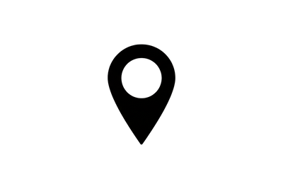 icono de ubicación color negro
